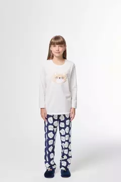 Pijama Moletinho Gatos Infantil - comprar online