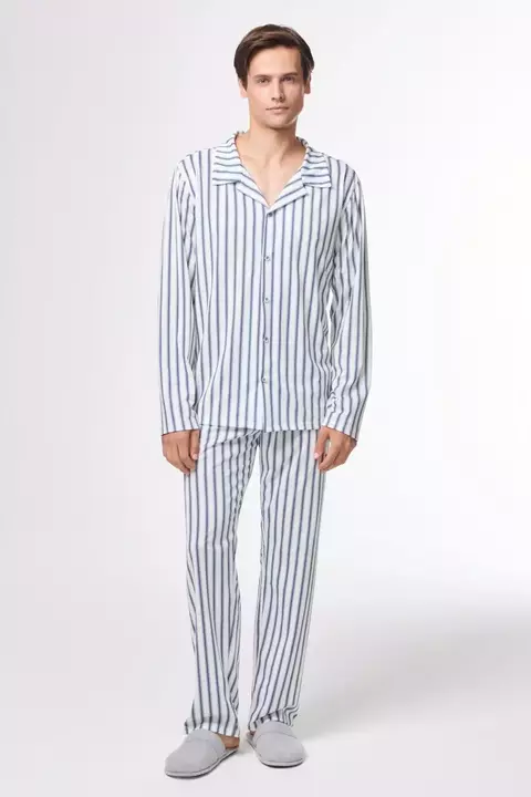 Pijama Aberto Listrado