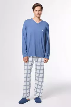 Pijama Xadrez Claro - comprar online