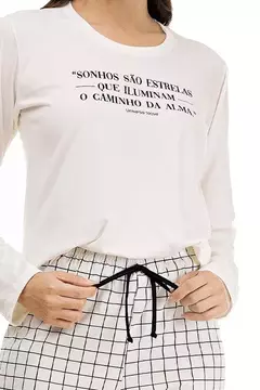 Pijama Longo Calça Xadrez na internet