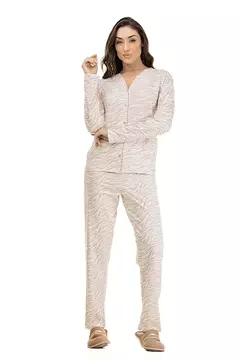 Pijama Aberto Zebra Algodão Premium
