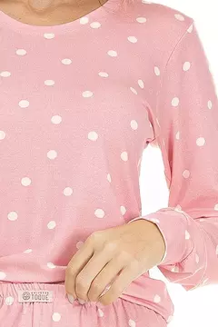 Pijama Poá Viscolycra Fechado - Imagine Pijamas e Sonhos
