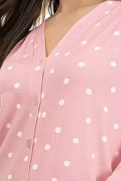 Pijama Aberto Poá Viscolycra - comprar online