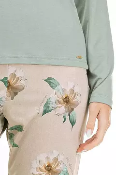 Pijama Verde Floral - Imagine Pijamas e Sonhos