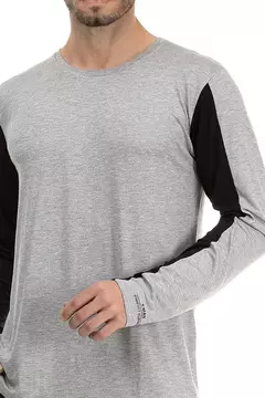 Pijama Viscolycra Preto Mescla na internet