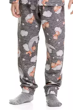 Pijama Longo Unissex Infantil Urso - loja online