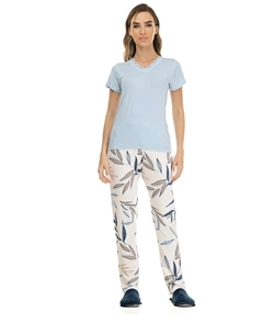 Pijama calça com manga curta vicolycra