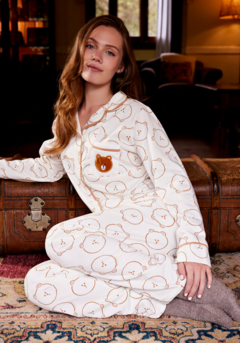 Pijama Urso Flanelado Americano
