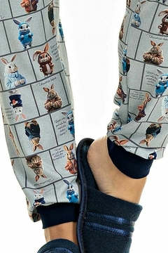 Pijama inverno fem Coelho na internet