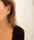 Brinco Ear Cuff com Corrente em Coração e Piercing fake - comprar online