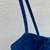 blusa couro azul - loja online