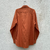 camisa vintage laranja queimado gucci - loja online
