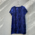Imagem do vestido estampa abstrata azul michael kors