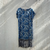vestido estampado azul franjas michael kors na internet