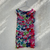 vestido estampado babado farm