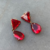 Brinco vermelho - loja online