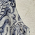 Vestido seda estampado azul e branco Le Lis Blanc na internet