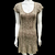 vestido dourado lurex cavendish - comprar online