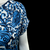 Imagem do vestido estampado azul franjas michael kors