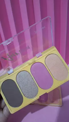 Paleta contorno, bronze, blush e iluminador - Miamake na internet