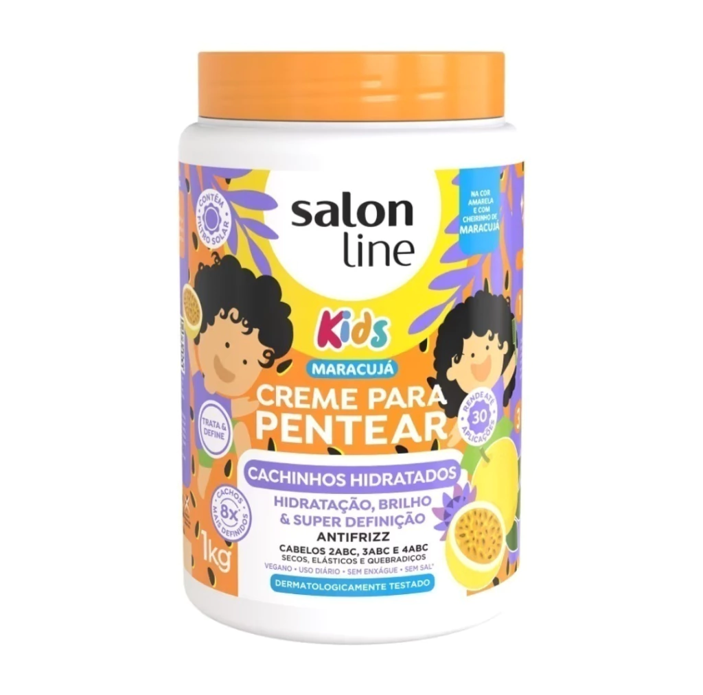 Creme para Pentear Maracujá Kids Cachinhos Hidratados 1kg
