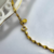 Colar Corrente Torcida 3mm  Banhada a Ouro