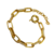Pulseira Elos Alongados Zirconias Banhado a Ouro na internet