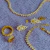 Imagem do Ear Cuff Cristais Gotas Navetes Banho de Ouro