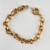 Pulseira Elo Portugues 10mml Banhada a Ouro  Fecho Boia