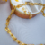 Conjunto de Colar e Brincos Elos Grandes Inspiracão Tiffany Banhado a Ouro 18k