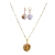 Conjunto de Colar e Brincos com Pérolas Agua Doce Banhado a Ouro 18K na internet