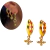 Brinco Argolinha Click Pombinha Banhada a Ouro 18K - Luciana Machado Complementos