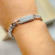 Pulseira Grumet Placa Microcravejada Nano Zirconias - Semijóia Premium