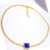 Choker Riviera Zircônias 2mml com Cristal Banhado a Ouro 18k