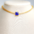 Choker Riviera Zircônias 2mml com Cristal Banhado a Ouro 18k