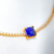 Choker Riviera Zircônias 2mml com Cristal Banhado a Ouro 18k