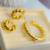 Bracelete Aberto Croissant Banhado a Ouro 18k - comprar online