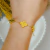 Pulseira com Trevinhos Metal Banhado a Ouro