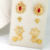 Ear Cuff 3 Estrelas Cravejado Nano Zircônias Banhado a Ouro 