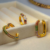 Brinco Ear Hook Argola Coração Zircônias Rainbow - loja online