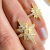 Anel Estrela 6 Pontas Cravejado banho de Ouro