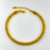 Bracelete Rolinho Malha Testuras 8mml Banhado a Ouro