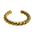 Bracelete Aberto Croissant Banhado a Ouro 18k na internet