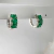 Conjunto de Colar Mãozinha e Brincos Argola com Cristais Verde Leitoso na internet