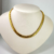 Colar Fio Alemão Snake 6mml Banhado a Ouro 18k