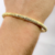 Bracelete Rolinho Malha Testuras 8mml Banhado a Ouro