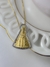 Colar Nossa Senhora com Zirconias No Manto Banhada a Ouro
