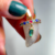 Pingente Dente Resina Marfim Rainbow Gold - comprar online