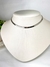  Choker Laminada Gomos Semi-Rigidos Banhada a Ródio Prata