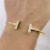 Bracelete  Inspire T com Zirconias Banhado a Ouro